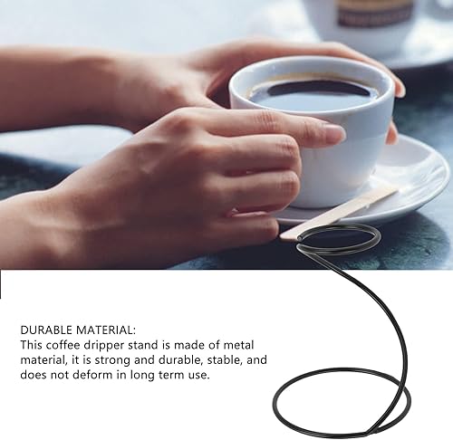 Miniatura 5 de Soporte para gotero de café en espiral, filtro de metal reutilizable, soporte de gotero de café para verter sobre cafetera, para el hogar y la cocina