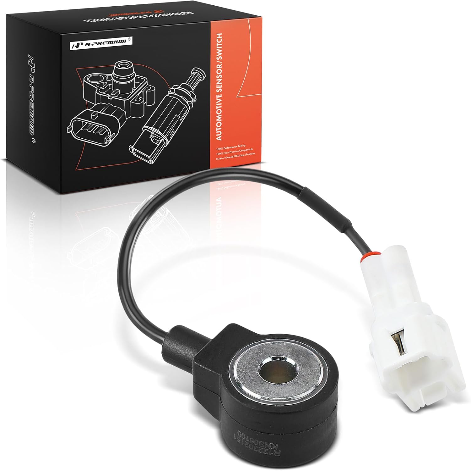A-Premium Knock Sensor Compatible with Subaru Forester 1998, Impreza 1996 1997 1998, Legacy 1997 1998 1999, 1.8L 2.2L 2.5L, Replace# 22060-AA061, 22060AA061