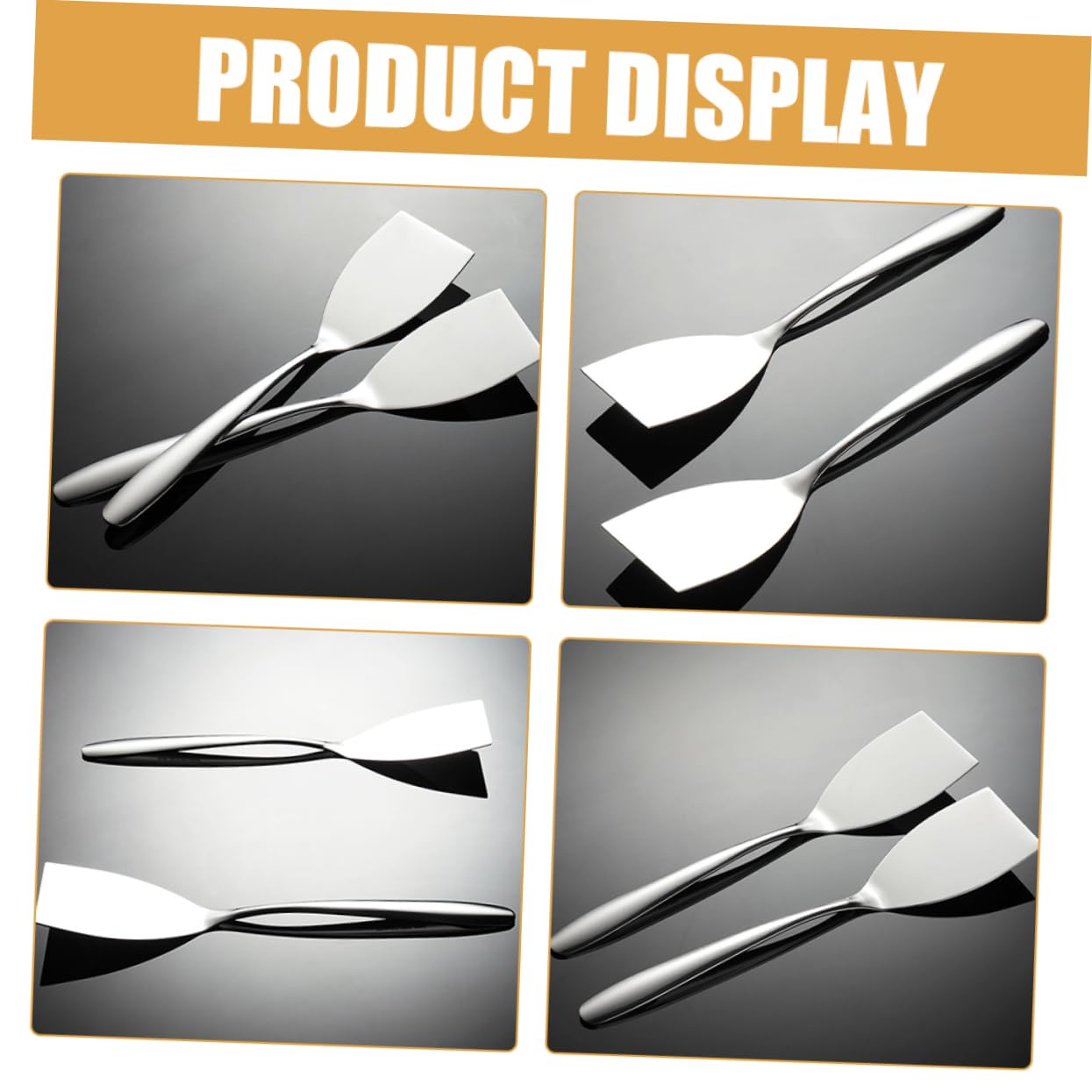 TOYANDONA 3 Ensembles Spatule De Friture En Acier Inoxydable Spatule À Frire Pour Cuillères De Cuisine Ustensile De Cuisine Pelle De Cuisine Anti-brûlure Pelle Wok Pratique 2 Pièces * 3