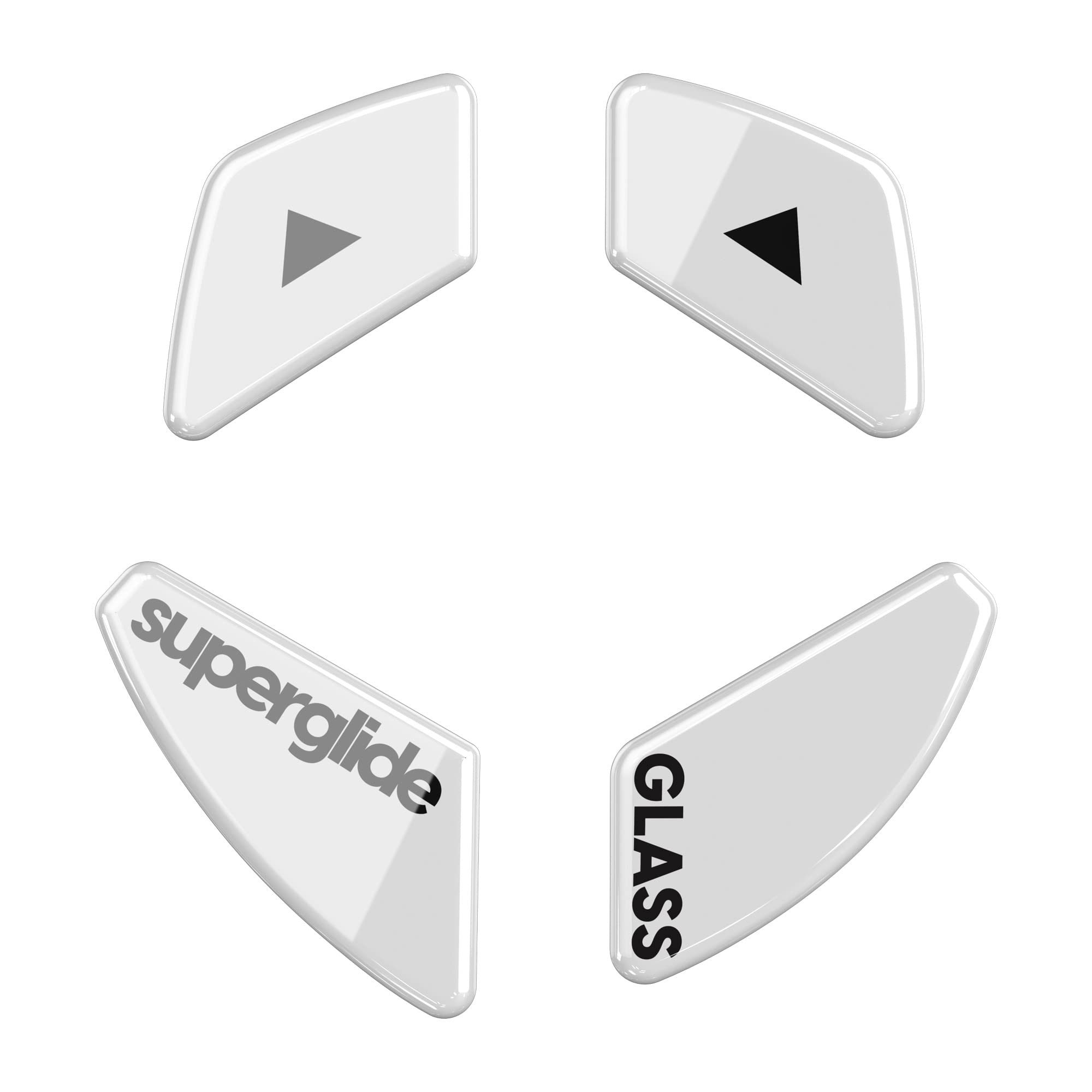 Pulsar Gaming Gears Superglide - Fastest and Smoothest Mouse Feet/Skates Made with Ultra Strong Flawless Glass Super Fast Smooth and Durable Sole for Glorious Model D [White]