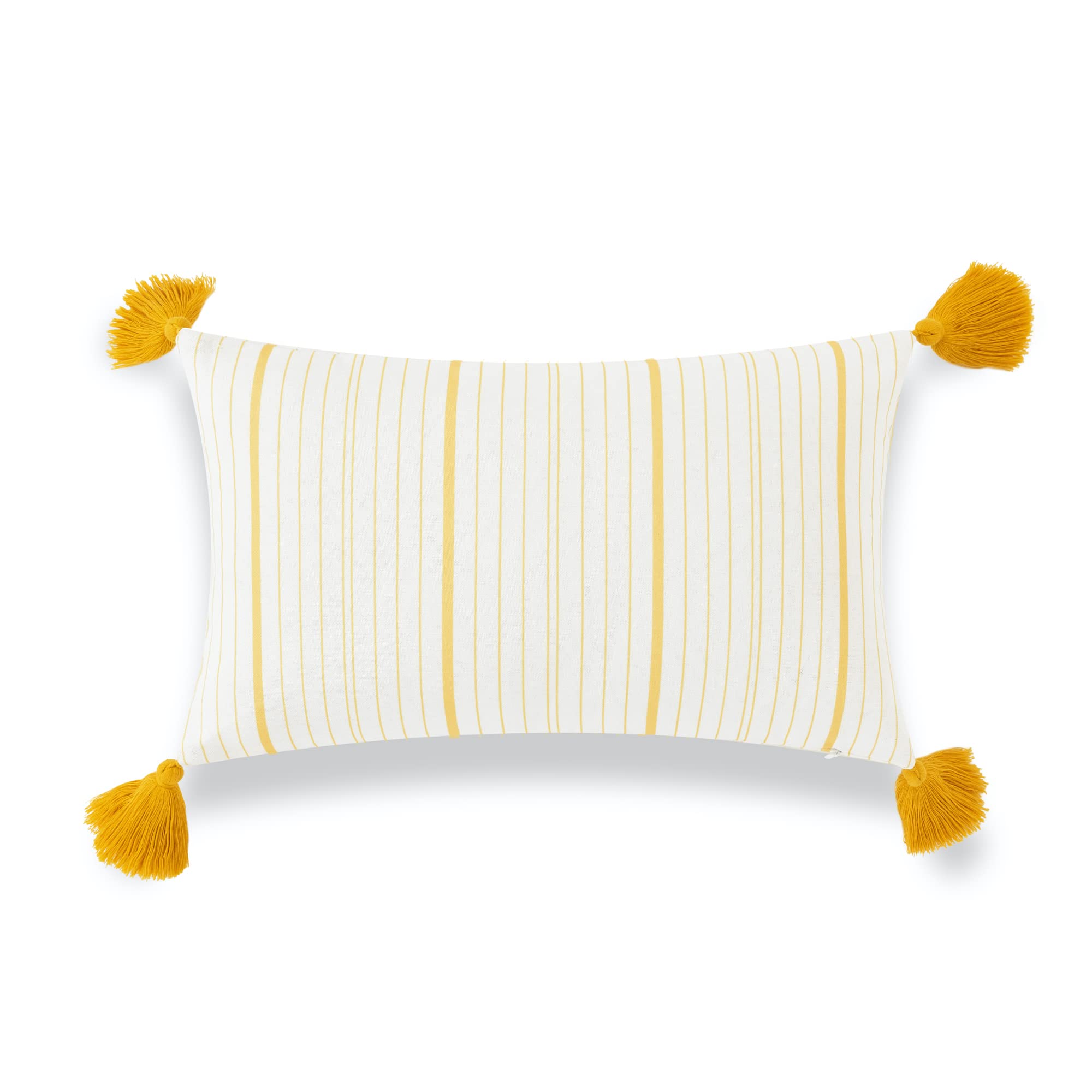 Photo 1 of *STOCK PHOTO FOR REFERENCE* Yellow Missi Stripe Tassel 11.5X19.5