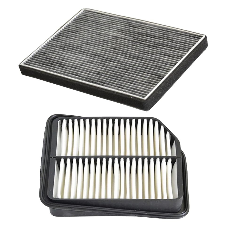 Filtr Powietrza Kabinowego dla Suzuki Grand Vitara 2006-2008, 26,1x19,4x2cm 2 szt. Filtr powietrza samochodowego Filtr powietrza kabinowego 95861-64J00/13780-65J00