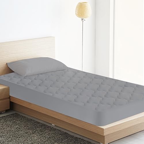 Miniatura 4 de Protector de colchón impermeable individual extra largo (XL), funda de colchón individual XL para dormitorio universitario, colchón transpirable y