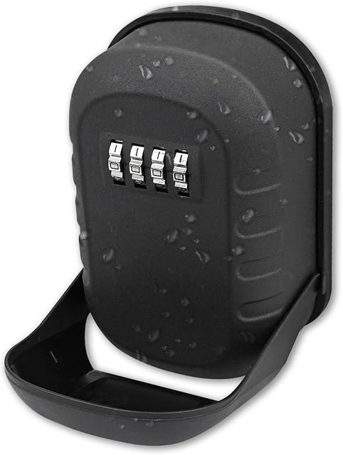 Extra Large Combination Key Box Lock, Outdoor Key Safe Wall Mounted, Large Internal Storage for Keys with 4 Digit Combination Strong Lock for Home Garage Office Spare Keys