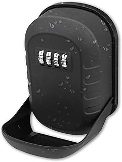 Extra Large Combination Key Box Lock, Outdoor Key Safe Wall Mounted, Large Internal Storage for Keys with 4 Digit Combination Strong Lock for Home Garage Office Spare Keys