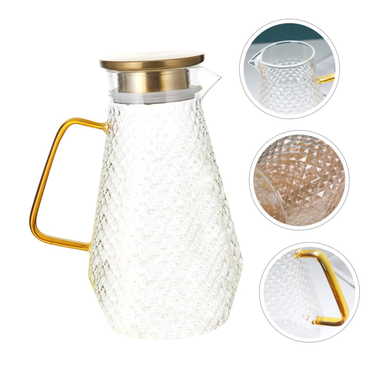 BESTOYARD Lot De 4 Couvercles Anti-Éclaboussures Pour Carafe à Eau Froide – Réutilisables, Élégants Et Pratiques