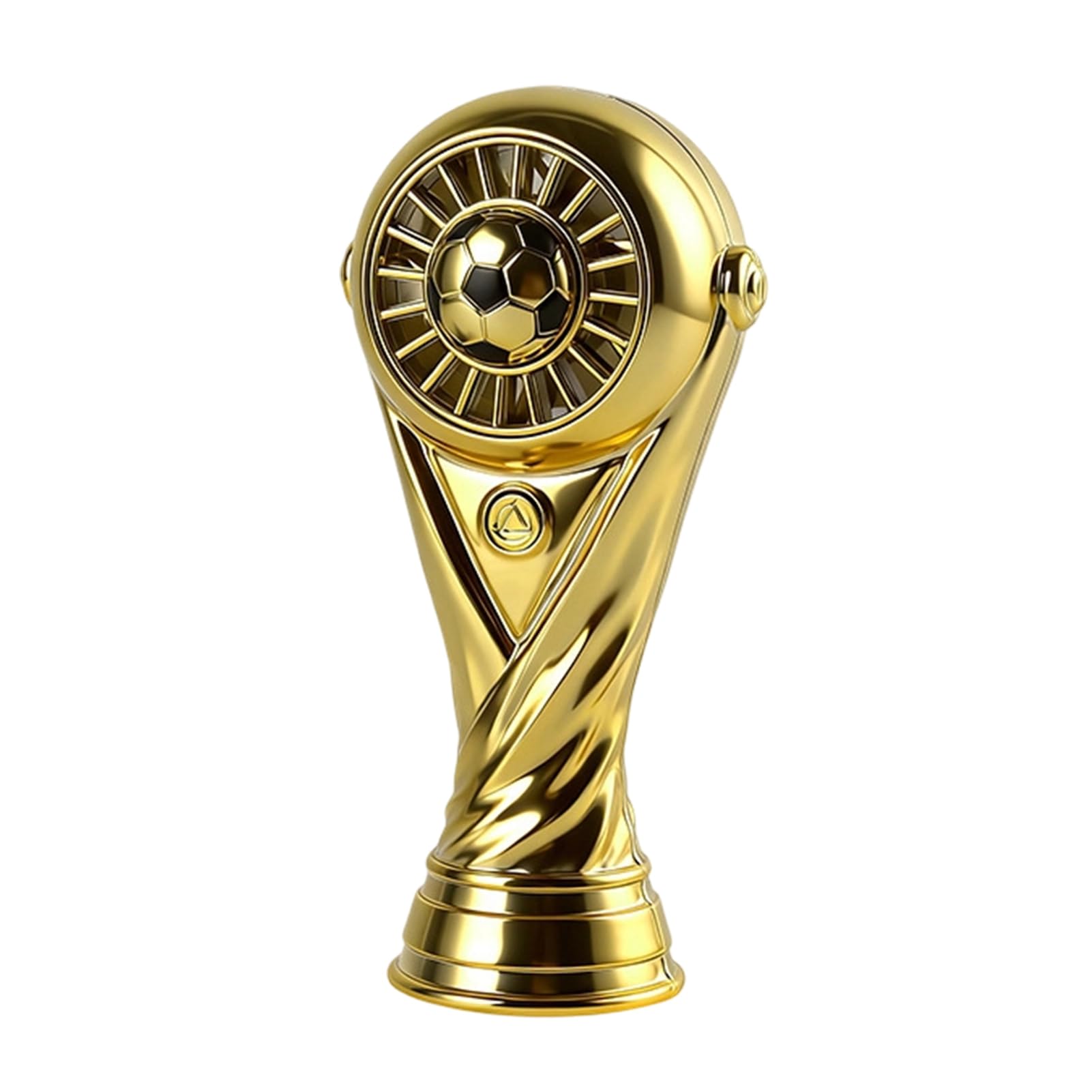 Trophy Handheld Fan, Portable Mini Fan with 3 Speeds, Small Personal Fans for Desk Travel Golden
