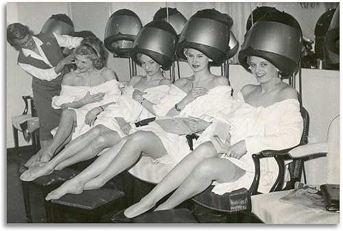 Hair Salon 90s Retro Barber Store Retro Beauty Salon Posters Canvas Painting Print Wall Art Modern Living Room Kitchen Posters Bedroom Room