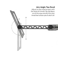 Vista 3 de SST - Calibre para Escalera y Herramienta de Diseño - Mide con Precisión Ángulos, Largos y Bordes - Construcción Duradera de Aluminio CNC - Pines