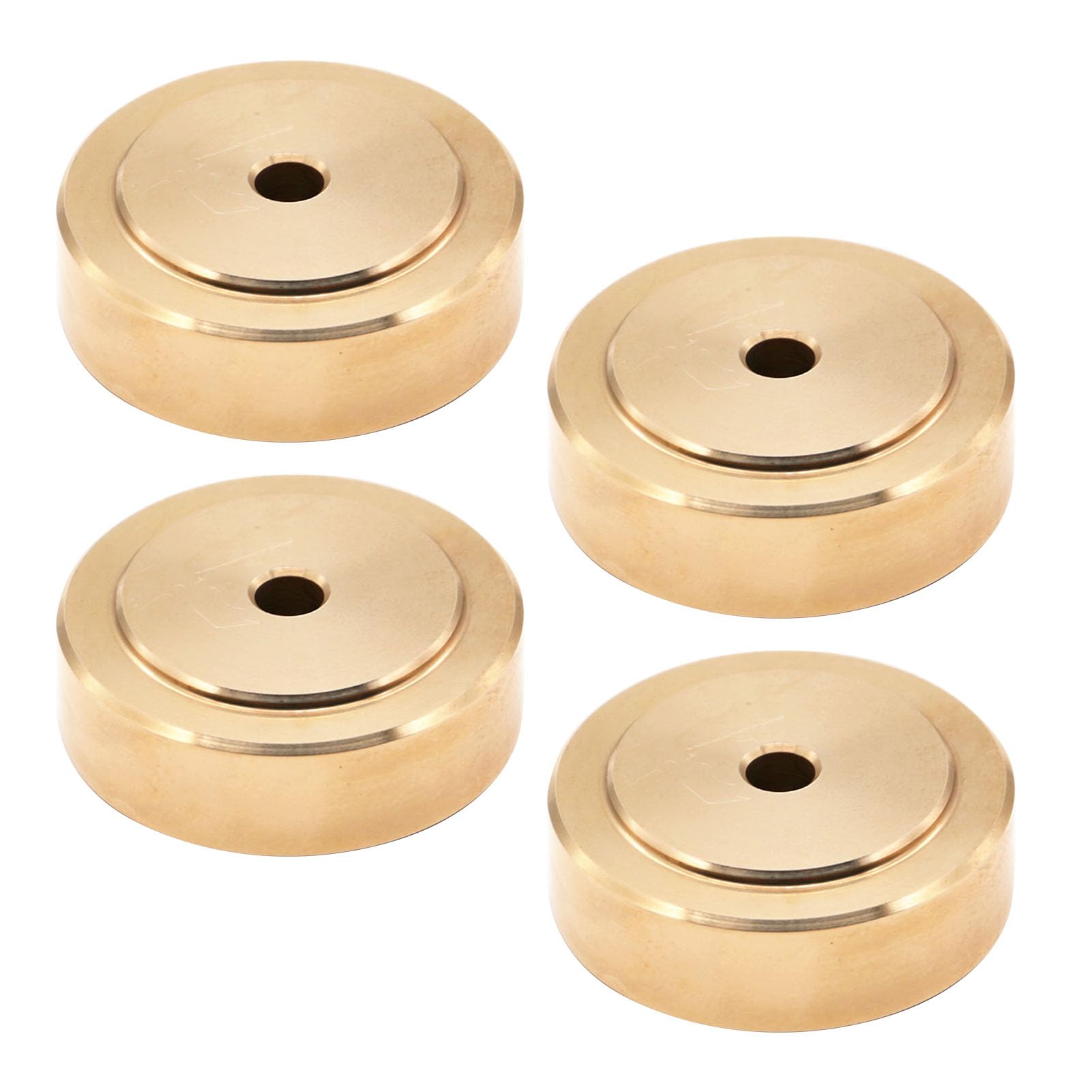 Piedini per Tagliere in Ottone da 4 Pezzi, Gambe per Piedini per Tagliere, Kit di Viti in Gomma con Design Antiscivolo, Ideali per Cucina, Altoparlante, Amplificatore, Strumento, (30*20mm)