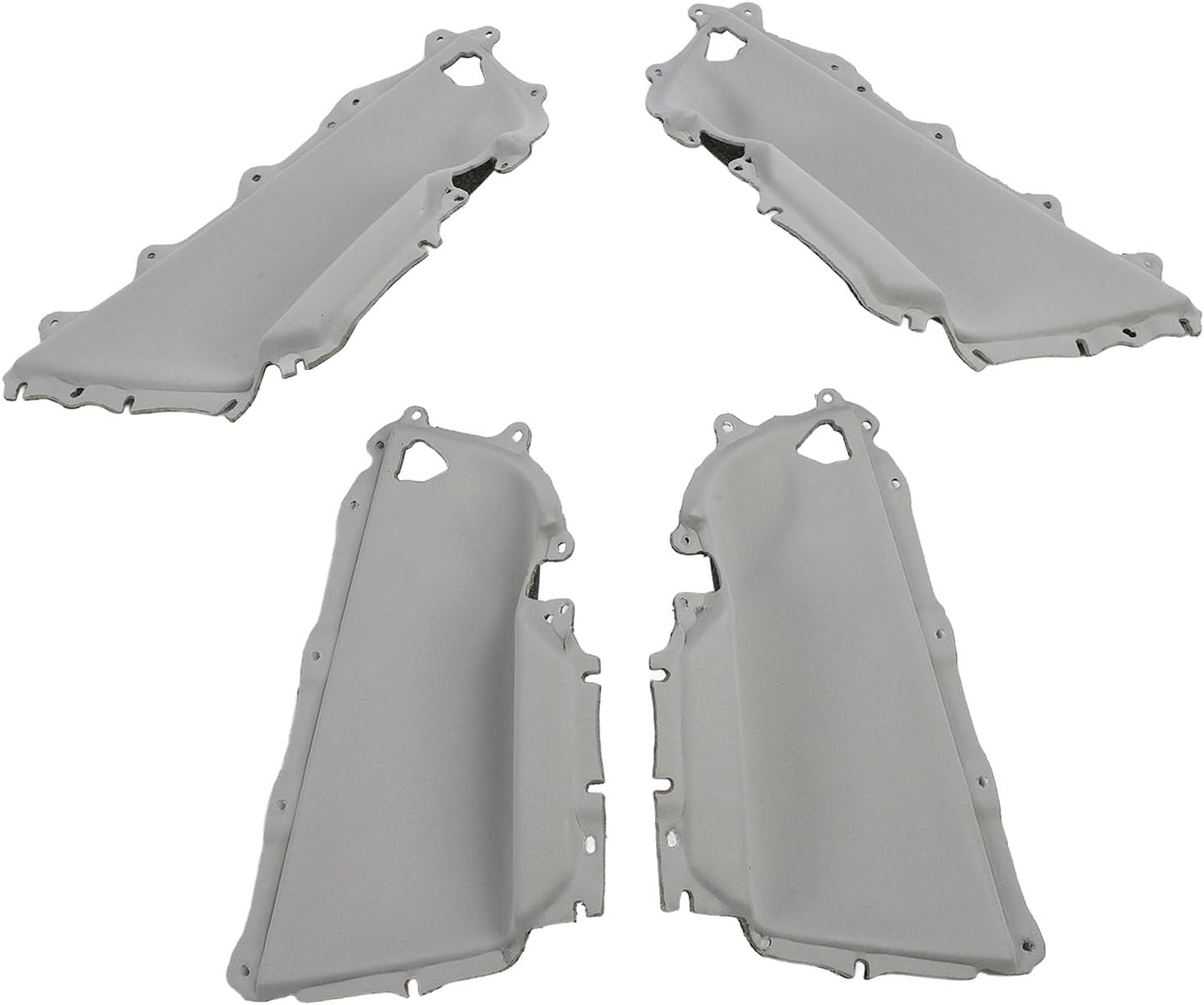 4Pcs Door Panel Insert, Universal Smoother Touch Scratch Resistant Stylish Look Armrest Door Panel Cover Replacement for Camry XV40 4 Door 2007 to 2011