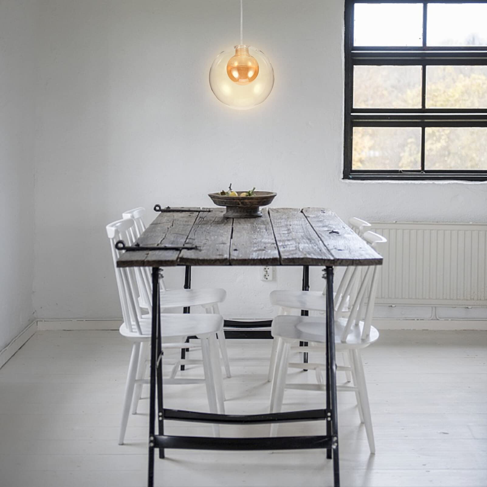 Beaupretty Globe En Verre Abat-Jour Éclairage Remplacement Globe En Verre Abat-Jour Moderne Lampadaire En e G9 (Diamètre 120Mm)