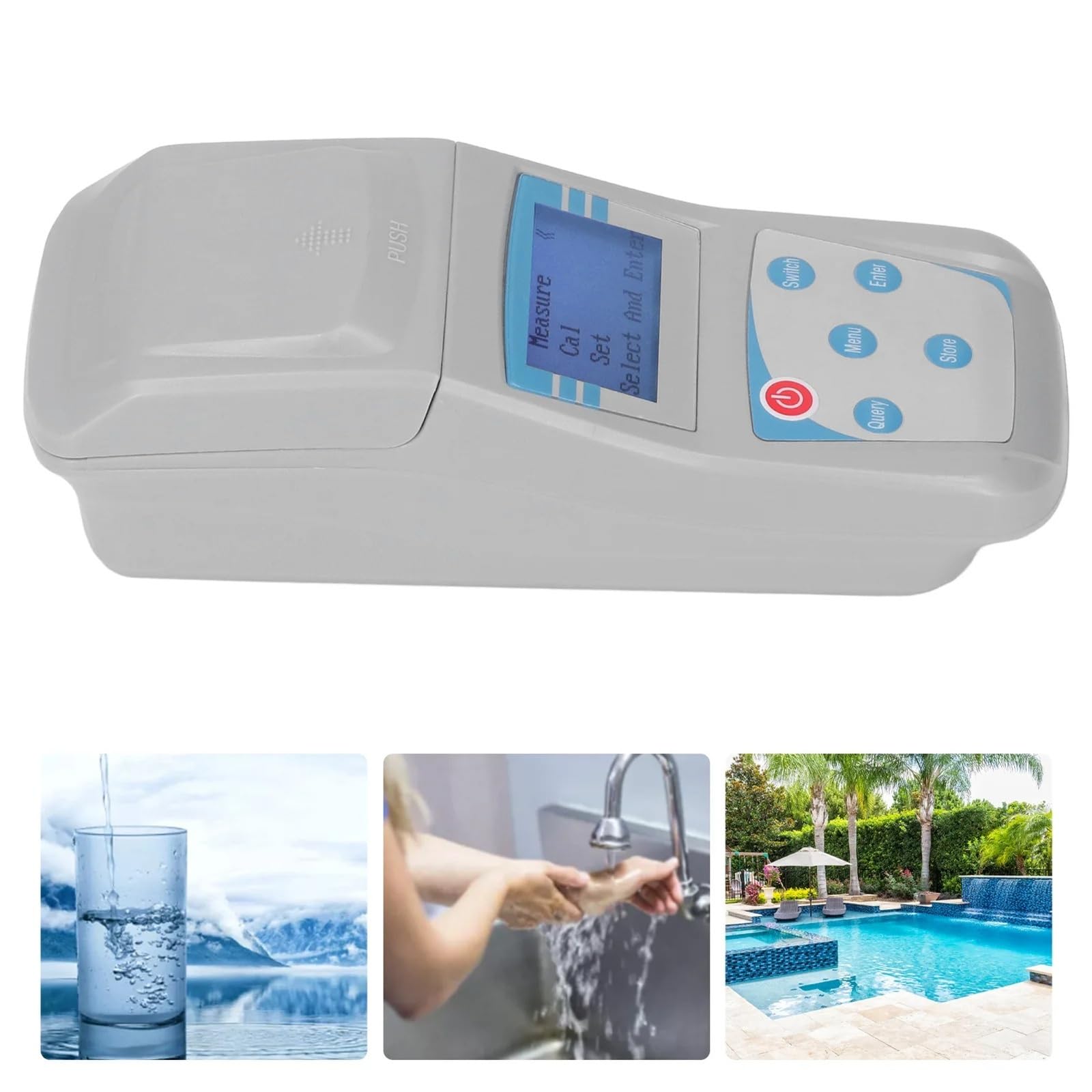 Medidor de turbidez digital, computadora, medidor portátil inteligente, analizador calidad del agua,Análisis de calidad instantáneo