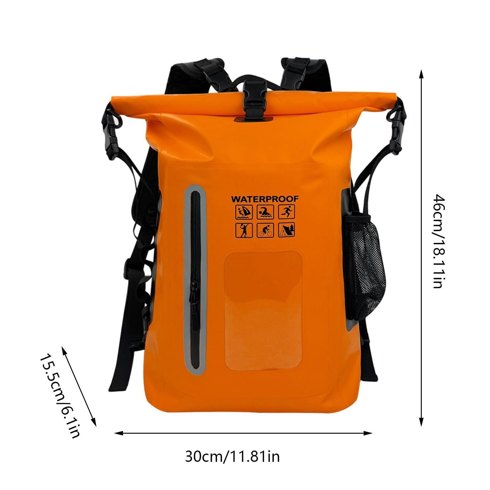 Wodoodporny Plecak Suchy Worek Pojemny Suchy Worek PVC Rolowany | Wodoodporny Plecak Turystyczny Do Raftingu, Kajakarstwa, Paddleboardingu, Pływania, Wędkowania, Snowboardingu, Wędrówek