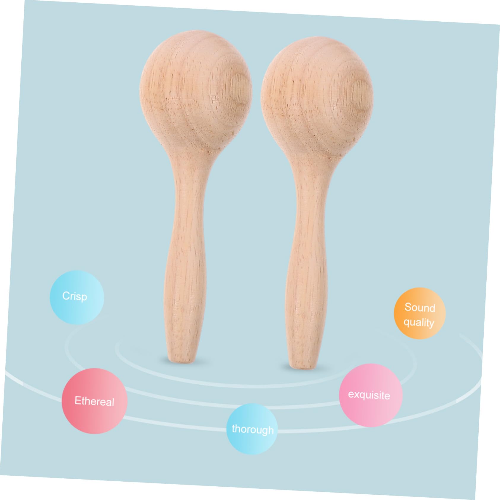 Strumenti Musicali in Legno per Giocattolo Ritmico Educativo per Sviluppo Coordinazione Occhio Mano Regalo Compleanno Sicuro e Liscio