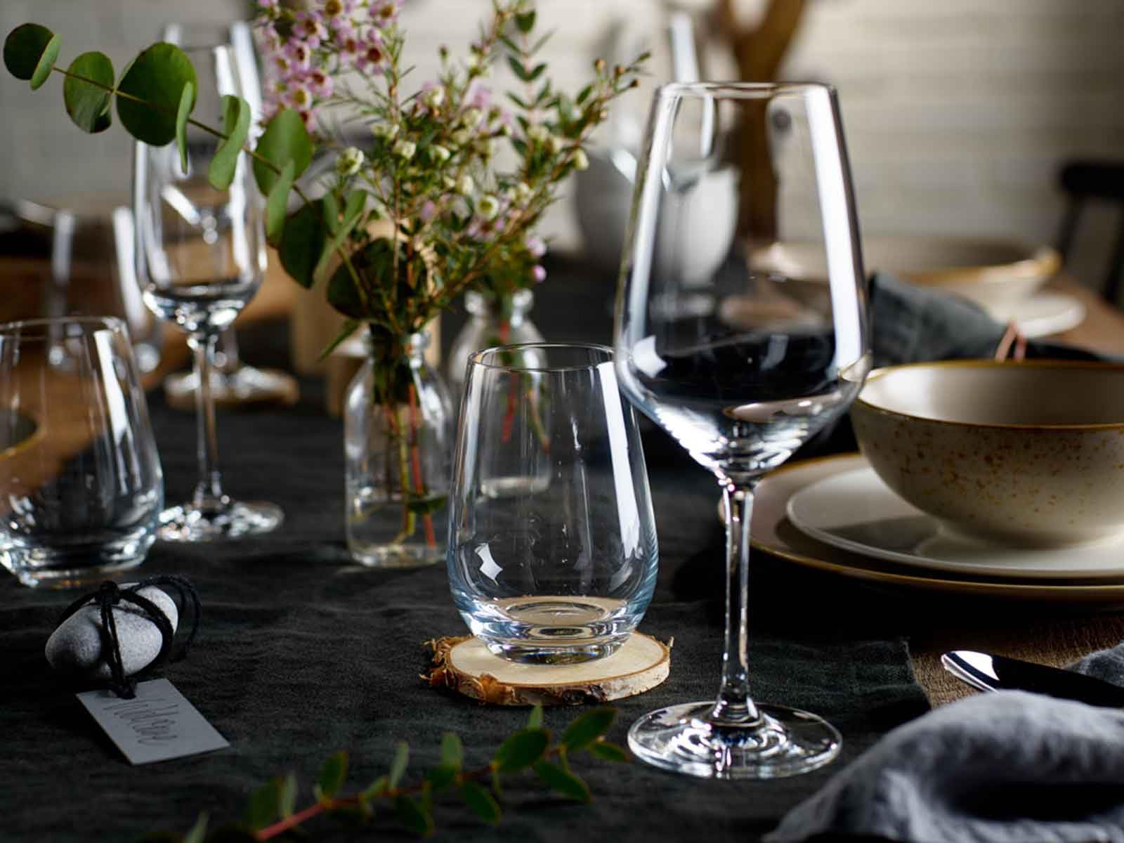 Vivo Villeroy & Boch Group – Voice Basic Glas Wein- und Sektgläser Set 12-teilig, Klassische Gläser in Gastronomie-Qualität, Kristallglas, Spülmaschinengeeignet, Klar