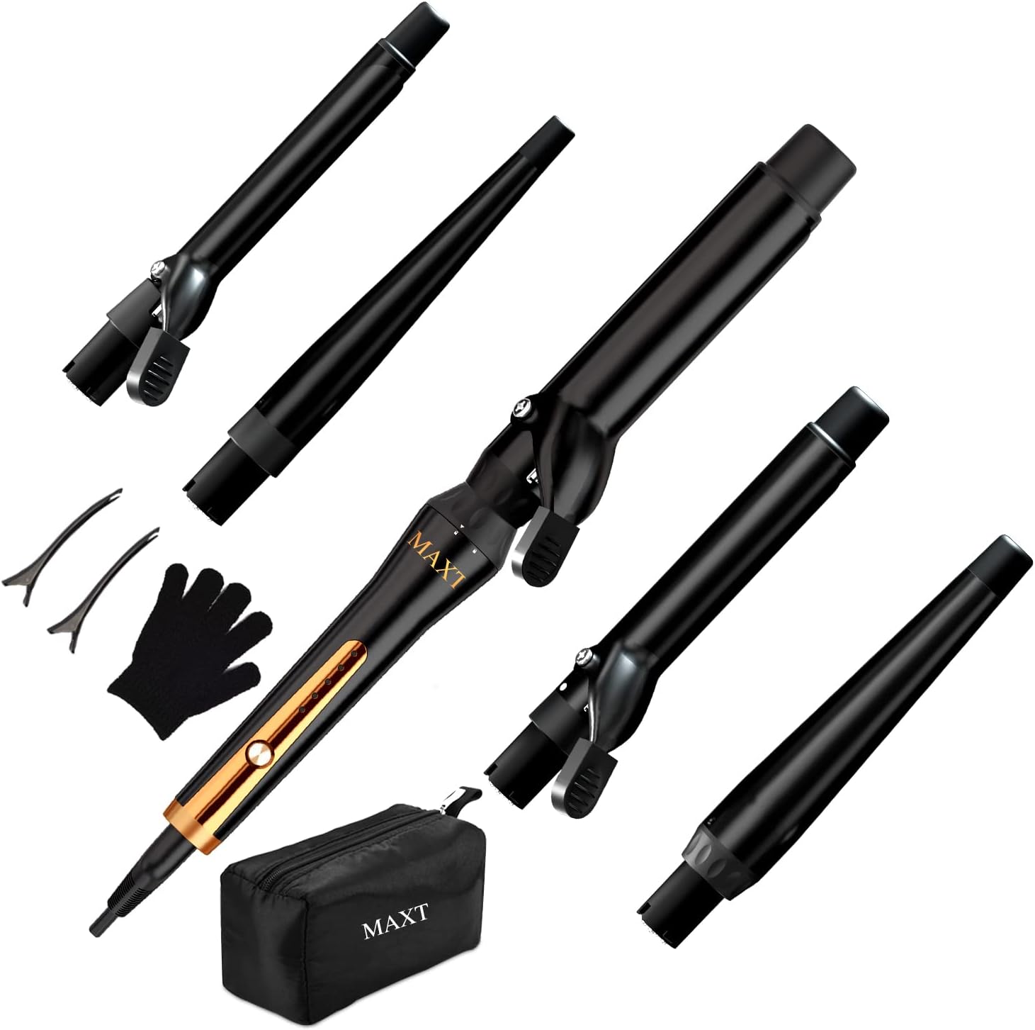 xtava 5in1 Professional Curling Iron and Wand Set 0.3