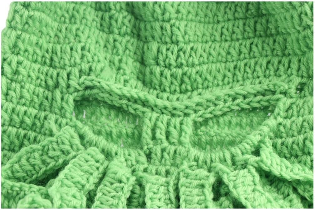 Leadigol Octopus Beard Hat,Octopus Beanie Hat Winter Warm Octopus Hat,Knit Caps Ears Warm Earflap,Squid Beanie Cap,Octopus Beanie Facemask Halloween Costume Green - Image 6