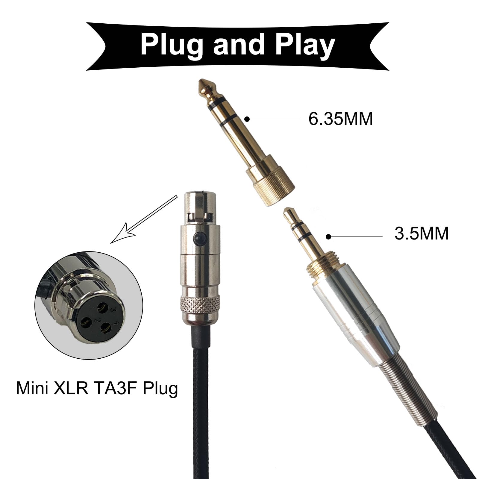 Amazon | SPTSSWET 交換用オーディオケーブルコード AKG K240、240S