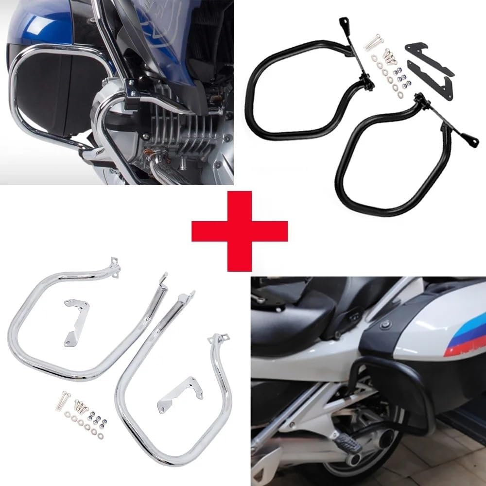 Engine Protection Bar Motorcycle Highway Rear Crash Bars Side Engine Guard Bumper Stunt Cage Protector for R1250RT R 1250 RT R1250 RT 2018-2023