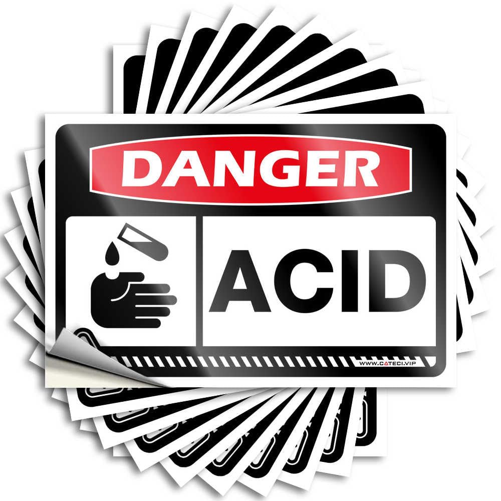 Men Stuff, Quote Paw Cover Danger Acid | Fall Waterproof Vinyl Stickers(8X12CM)