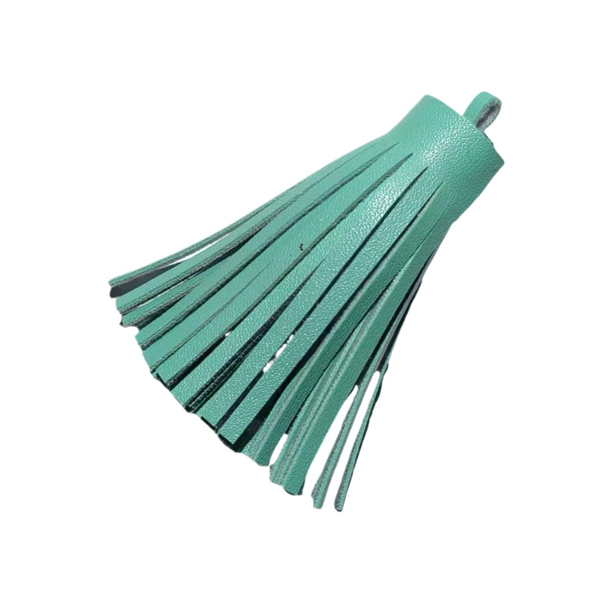 ROCKPOEM 12pcs Short Leather Tassels for Keychains and DIY Jewelry Making, Elegant Tassel Charms for Crafts and Bookmarks, Fat Leather Tassel Findings for Souvenir Accessories