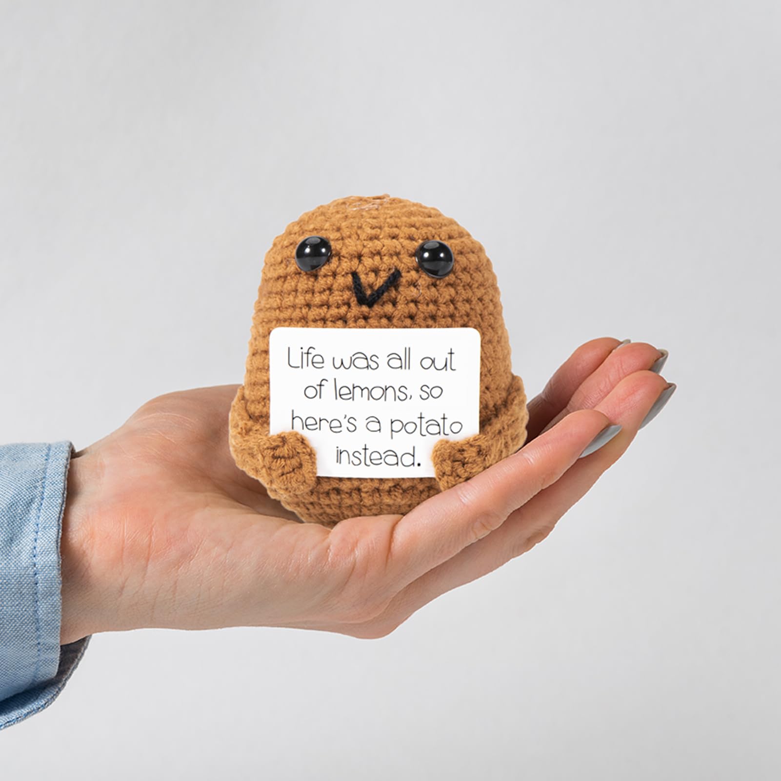 XBOCMY Pocket Hug Patate Positive, Creativo Lana di Patate Bambola, Regalo Mutacher, Buon Miglioramento