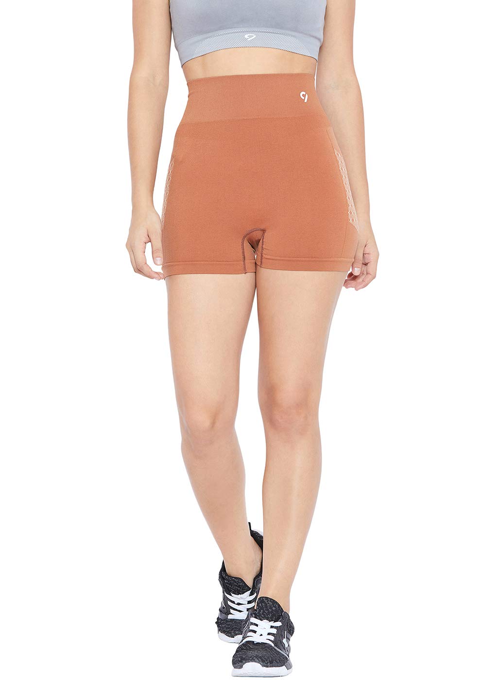 C9 AirwearSolid Women's Regular Shorts (Brown, Small)