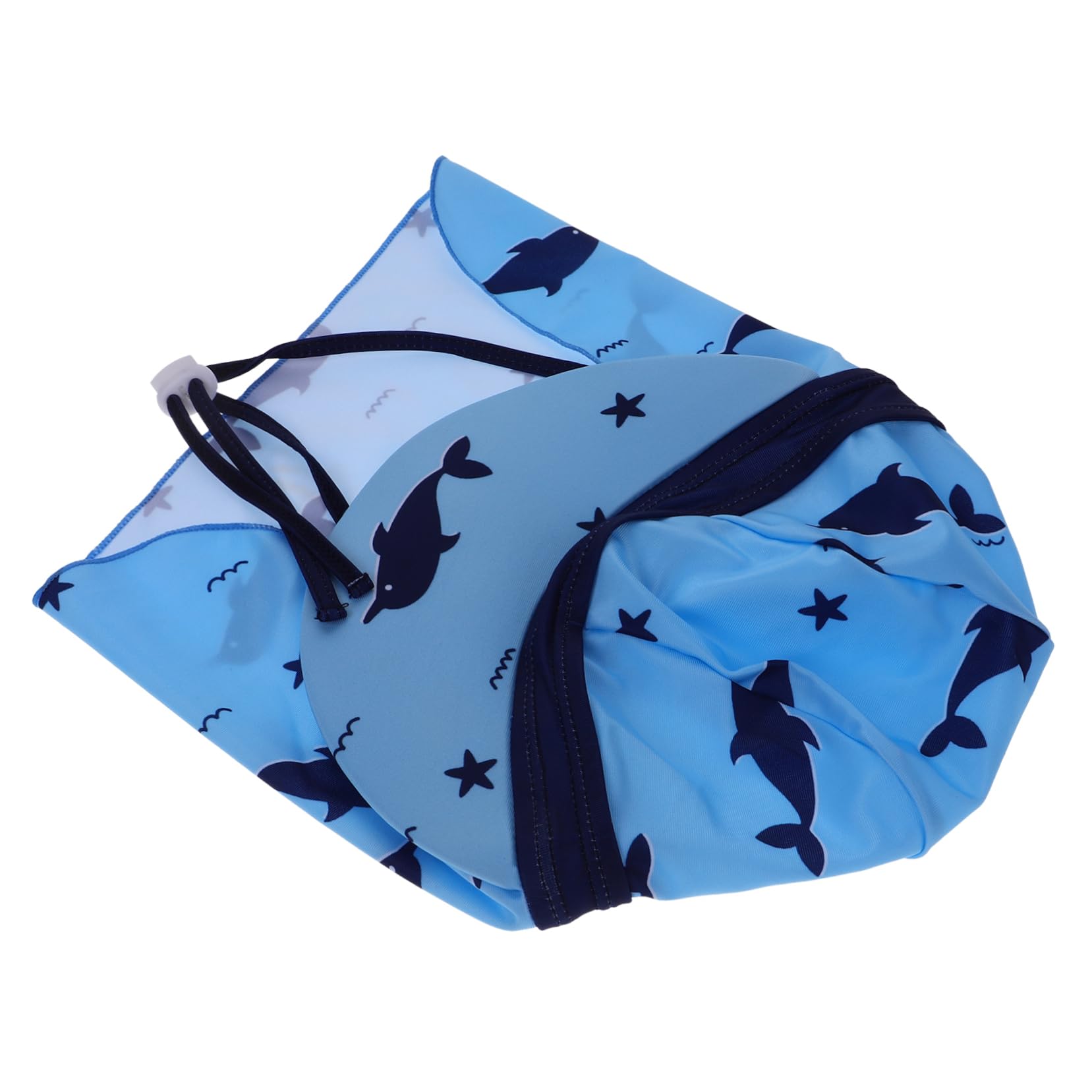 CALLARON Sombrero De Sol para Sombrero Sombrero De Bebe Protector Solar Gafas De Sol para Pequeños Diadema De Pescado Gorro De Seda para Bebé Gorras Blue Poliéster