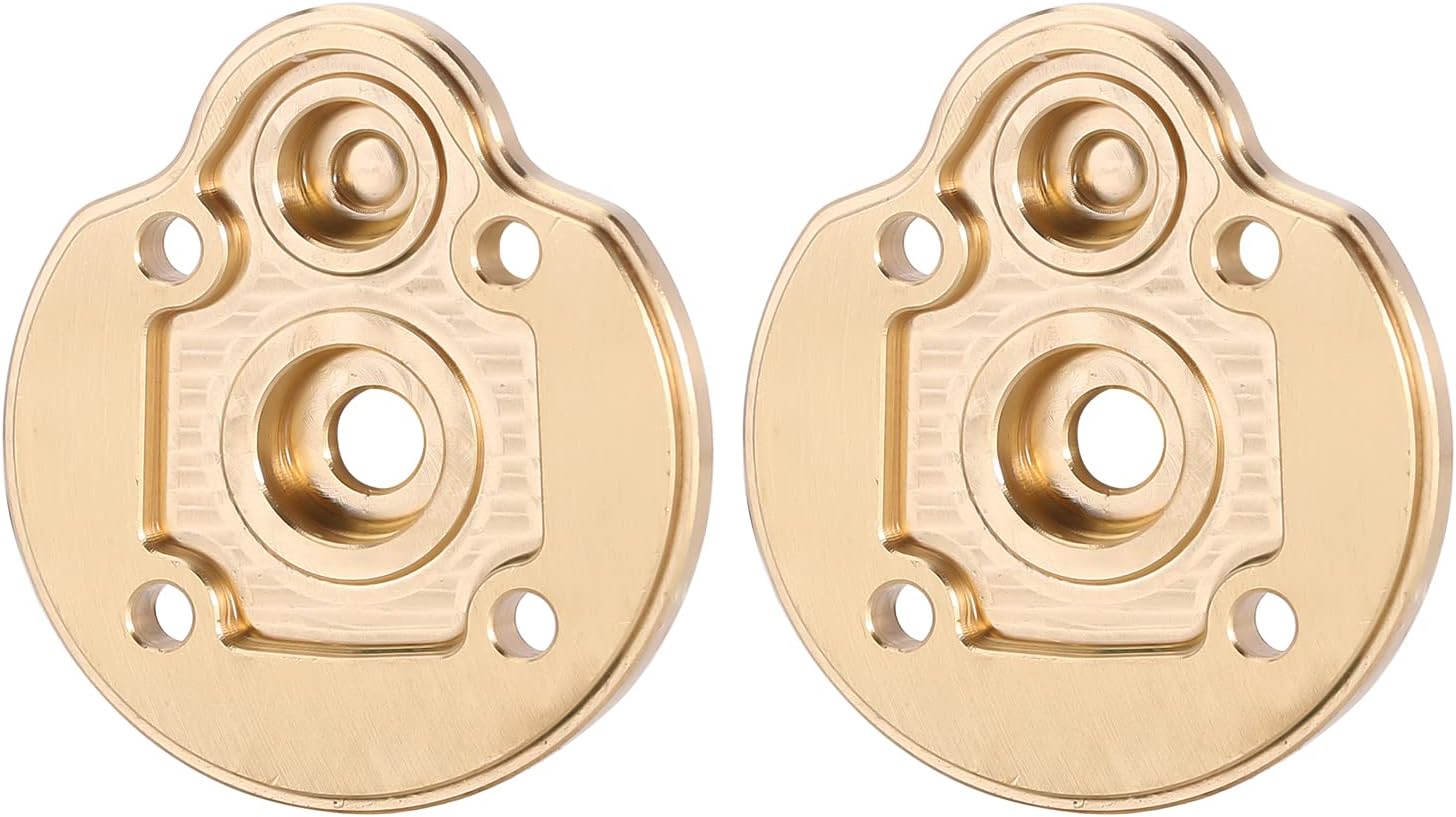 INJORA Brass Portal Cover Steering Knuckle Set for 1/18 Axial UTB18 Buggy Front Axle Upgrade, 66g/pcs