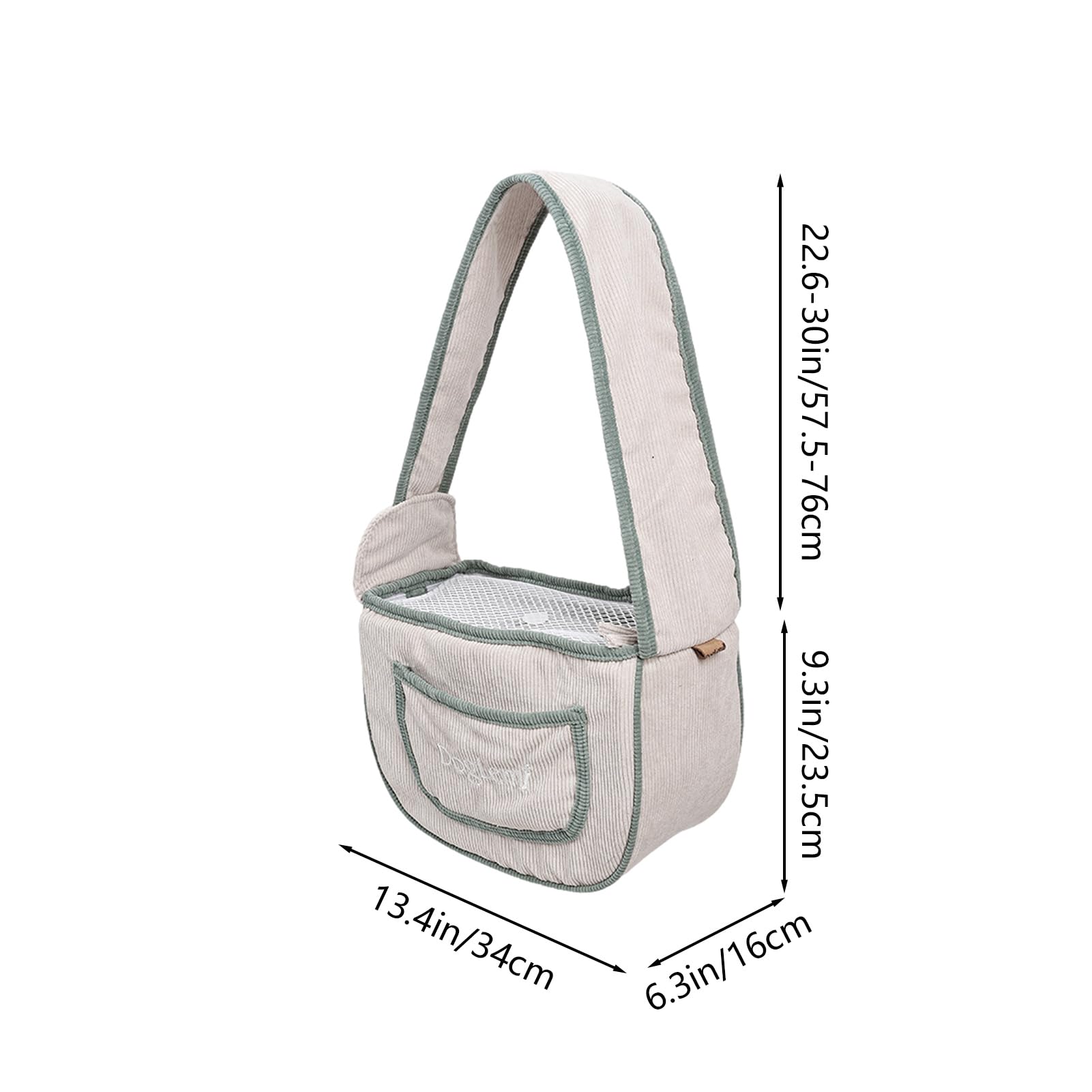 Sac de transport pour petit chien, chiot et chat - Sac de transport pour Pooch Doggy Doggie Yorkshire Chihuahua Baby (Beige)