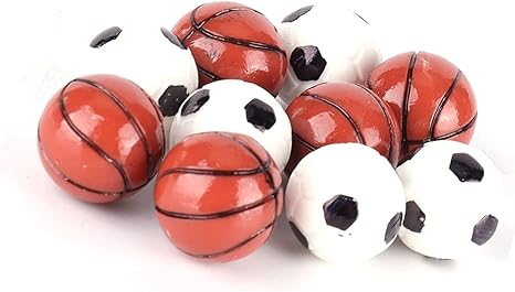 Amazon ドールハウススポーツボール 10個1 12ドールハウスボールモデルミニチュアレジンサッカーバスケットボールおもちゃドールハウス装飾用 風車 紙飛行機 おもちゃ