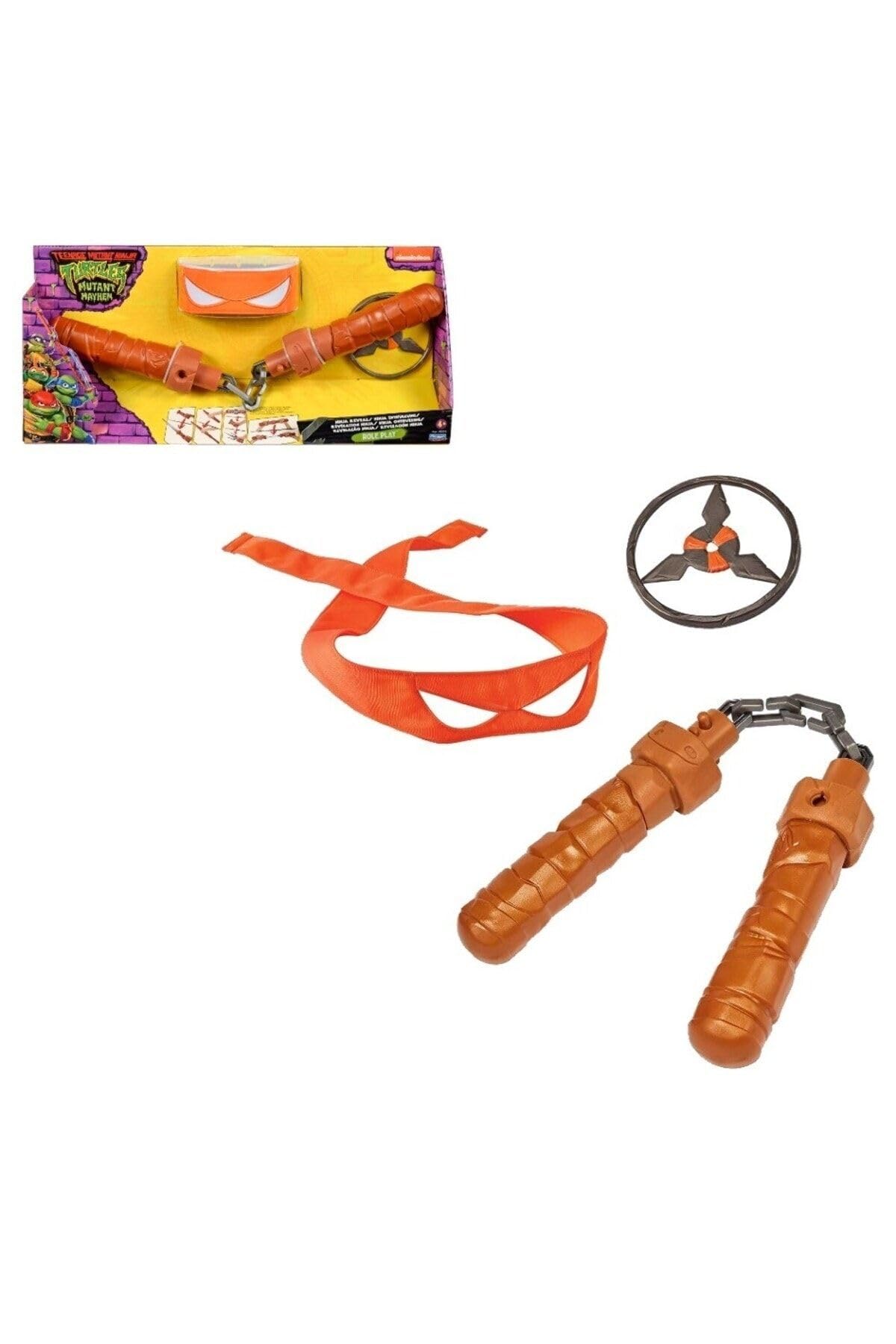 Teenage Mutant Ninja Turtles: Mutant Mayhem Michelangelo Nunchuks Basic Role Play Set by Playmates Toys