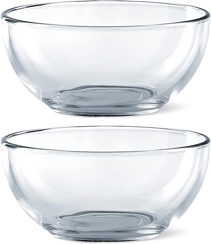 Miniatura 2 de Element - Juego de 2 cuencos de vidrio para sopa, ensalada, postre y aperitivos