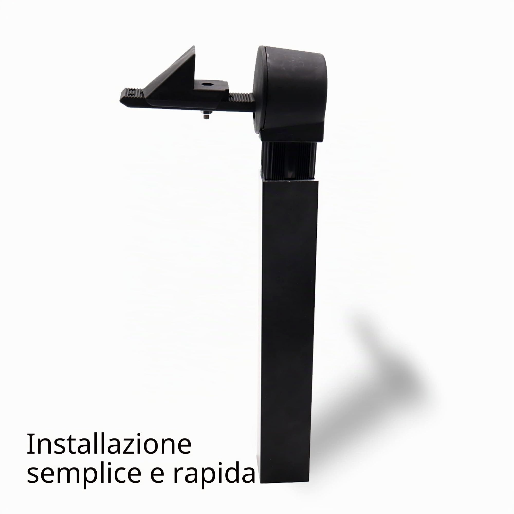 Fermo per cancello a battente e tubo, arresto in composito, tubo in alluminio, sistema di chiusura automatica resistente