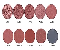 Vista 3 de 100 Piezas Discos de Lijado de 2 Pulgadas, Papel de Lija de Grano 80-3000 con Placa de Respaldo de Vástago de 1/4" y Almohadilla Amortiguadora