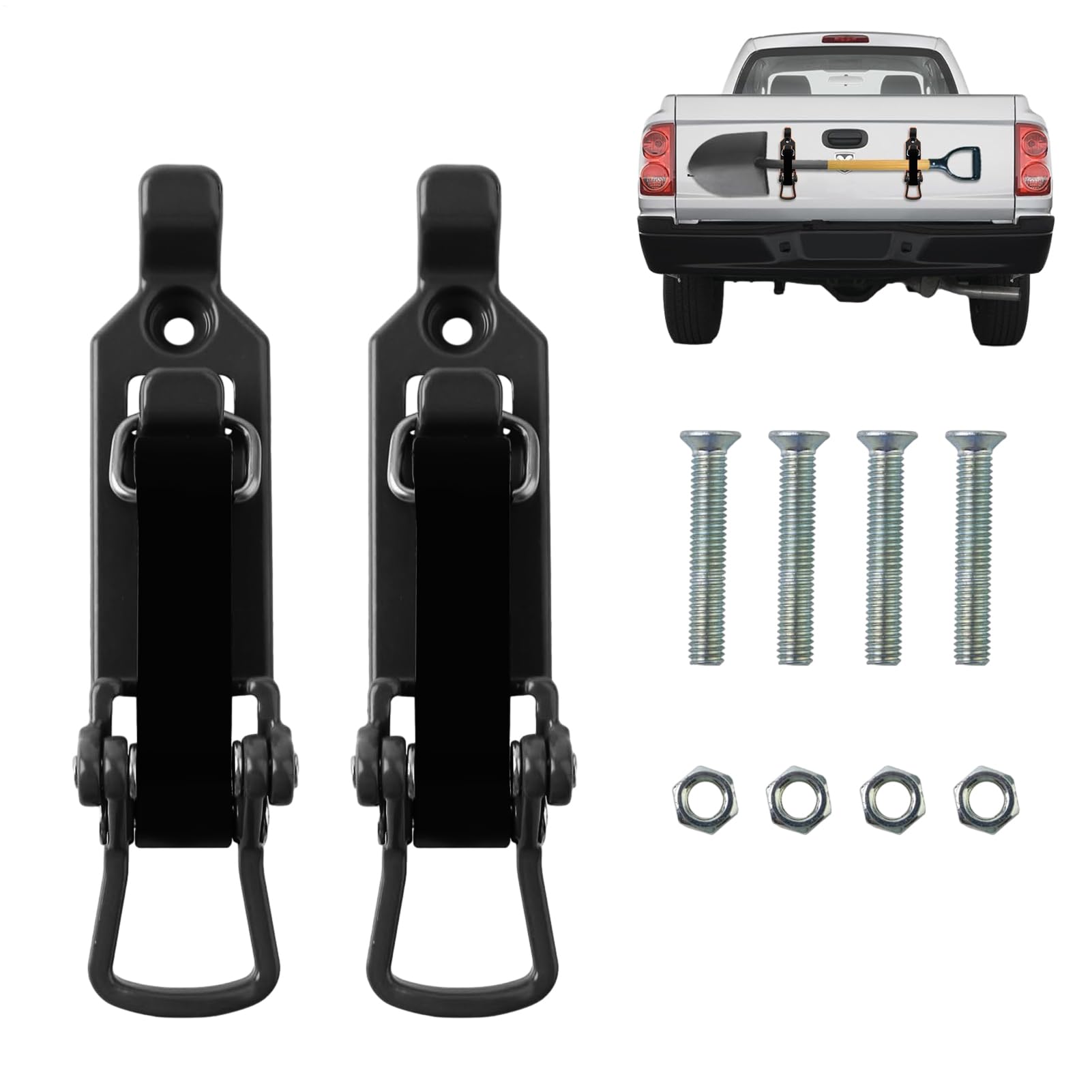 Supporto Da Parete In Metallico - Confezione Da 2 Resistenti, Presa Universale Per Utensili, Clip Multiuso Per Auto | Tenendo Attrezzi Da Giardino Con Manico Lungo, Montaggio A Cestino