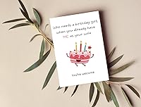 Vista 3 de Divertida tarjeta de cumpleaños para marido, tarjeta de cumpleaños descarada de parte de la esposa, regalo de cumpleaños de su esposo, tarjeta