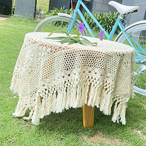 Hhtcal Tassel Fringe Trim By The Yard Beige Cotton Sewing Tassel Trim Boho Macrame Fringe Trim Long Ribbon Border For Crafts Clothing Tablecloth Edging Vintage Decorative 3Yards X 14Cm #TOP2