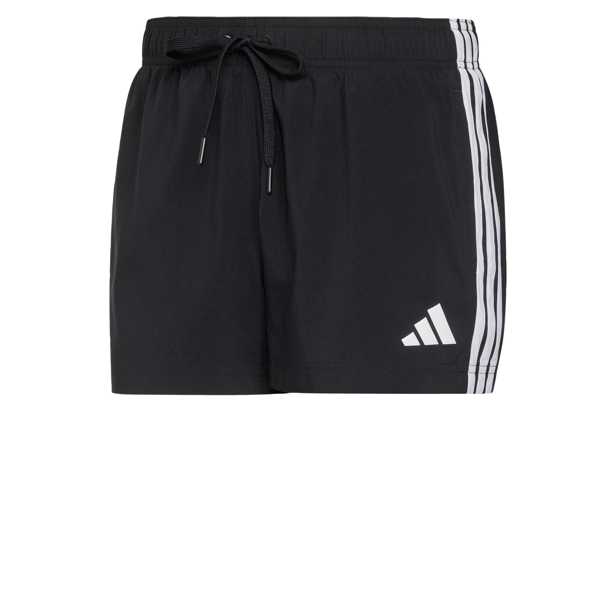 adidas Men's 3 Stripes Swim 3 Inch Swimwear, Black/White, XS