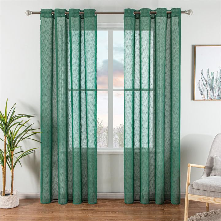 GUOCU Cortinas Translúcidas Gradiente Vertical Visillo | FindTheDeal