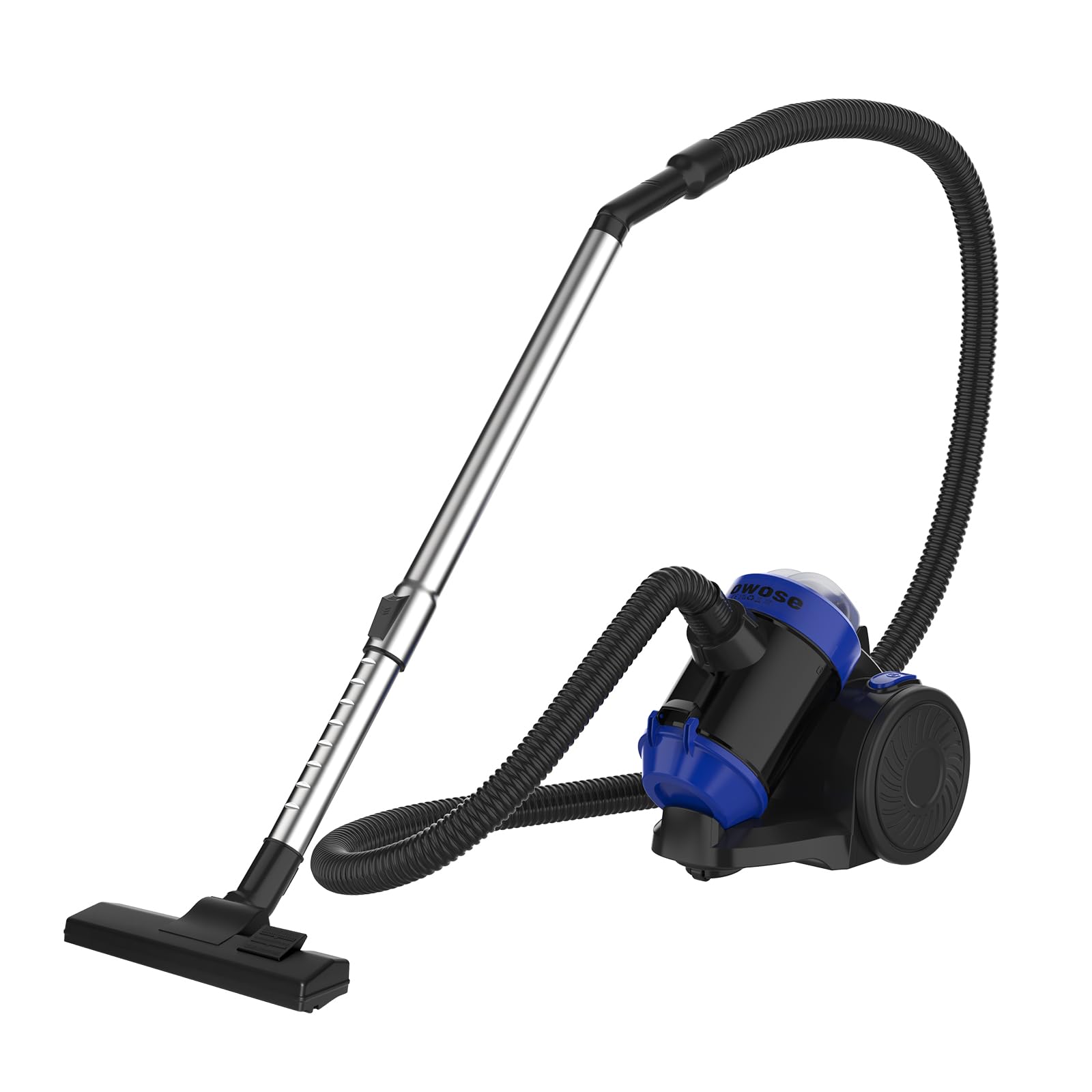 Aspiradora ciclónica, 1200 W, sin bolsa, con filtro HEPA y accesorios, capacidad de depósito de polvo de 1,5 L, cilindro de aspiradora, aspiradora sin bolsa, aspiradora silenciosa para suelos duros y