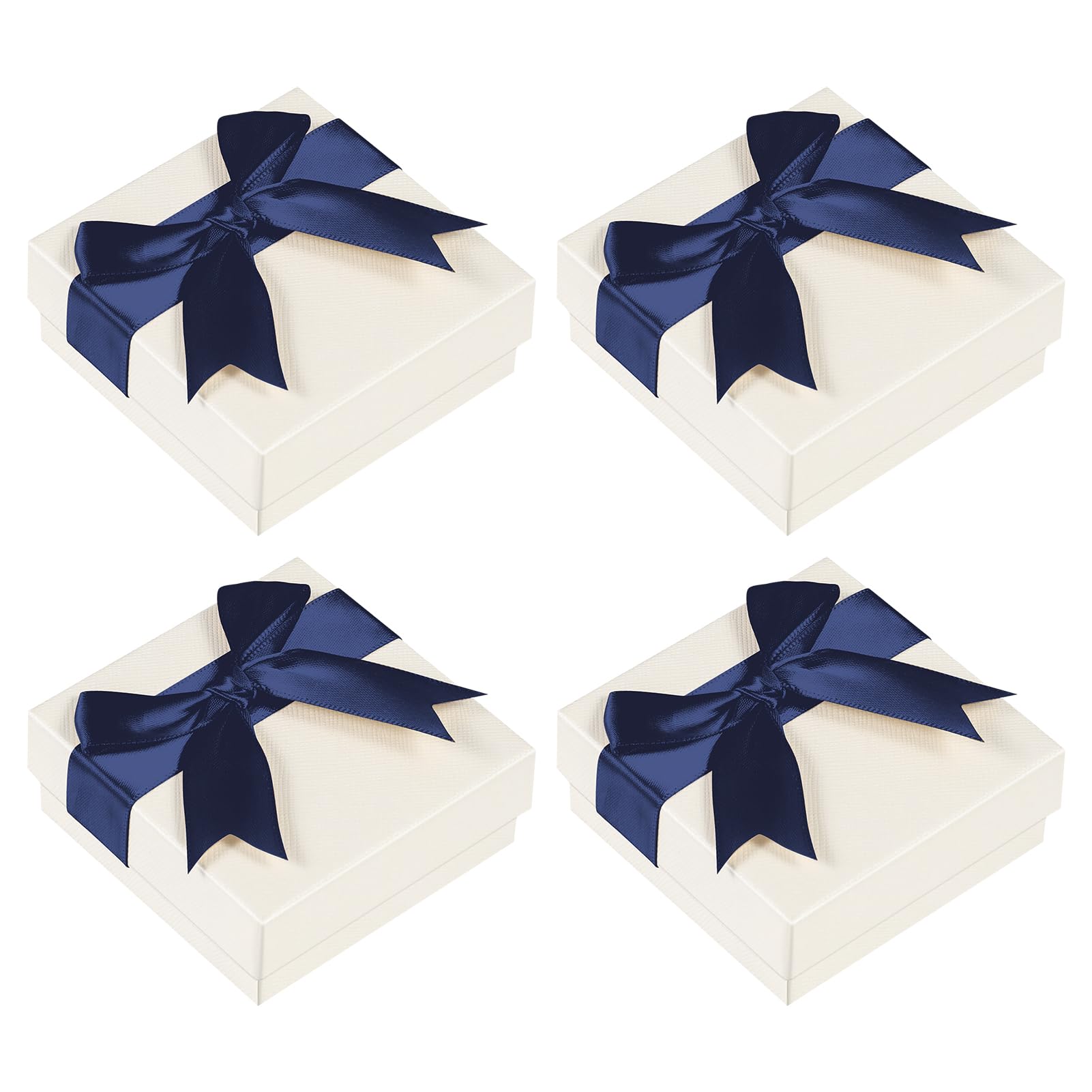 4Pcs Jewellery Gift Boxes, 9× 7× 3cm Small Gift Boxes With Cards - View #4