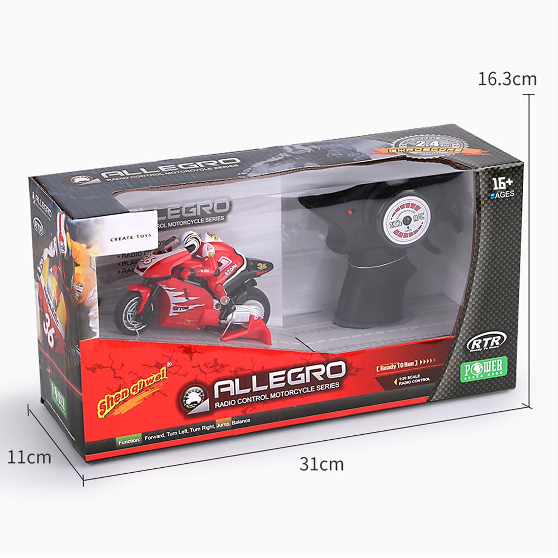 NULA 1/12 Mini RC Moto para adultos, 2,4 G, totalmente proporcional, bicicleta de deriva con giroscopio, de alta velocidad, modelo de coche de carreras, regalo para principiantes