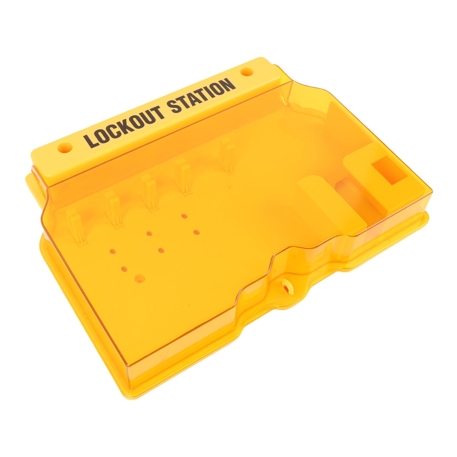 Lockout Tagout Station, Lockout Tag Out Kit Board mit 2 Haspen und 10, transparente Abdeckung Wandmontage Lockout Sicherheitsversorgung
