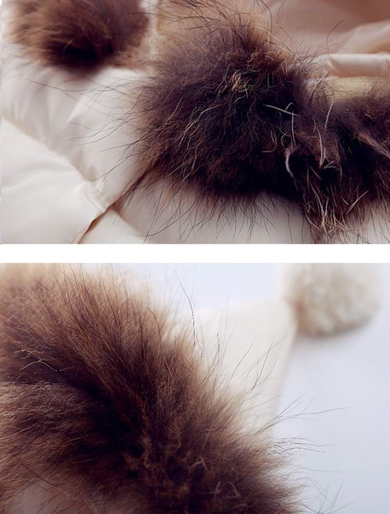 Mallimoda Baby Boys Girls Down Jacket Toddler Winter Warm Puffer Down Coat Cotton Hooded Fur Snowsuit - Image 4