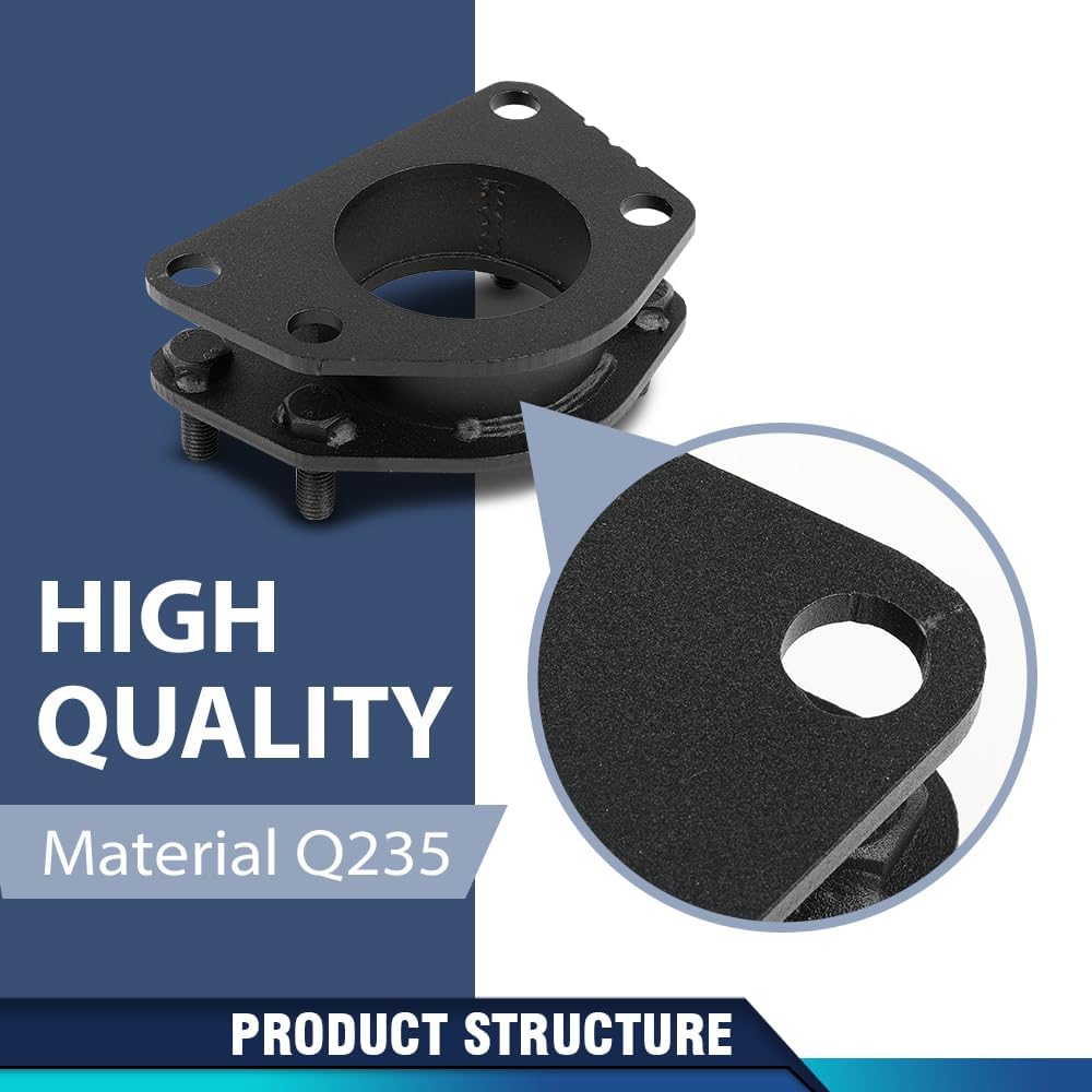 PIT66 Front 2.5" & Rear Spacer 2.0" Leveling Lift Kit Compatible with Jeep Liberty KJ 2002-2007 Black