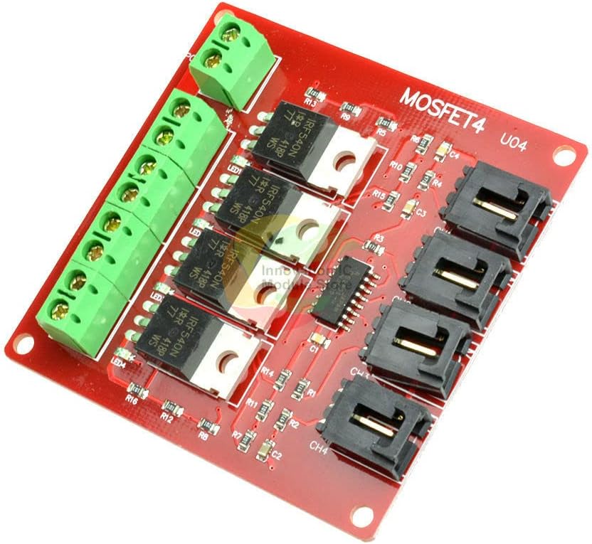 Four Channel 4 Channel Way Route MOSFET Button IRF540 V4.0 MOSFET Switch Module for Arduino DC Motor Drive Dimmer Relay Board
