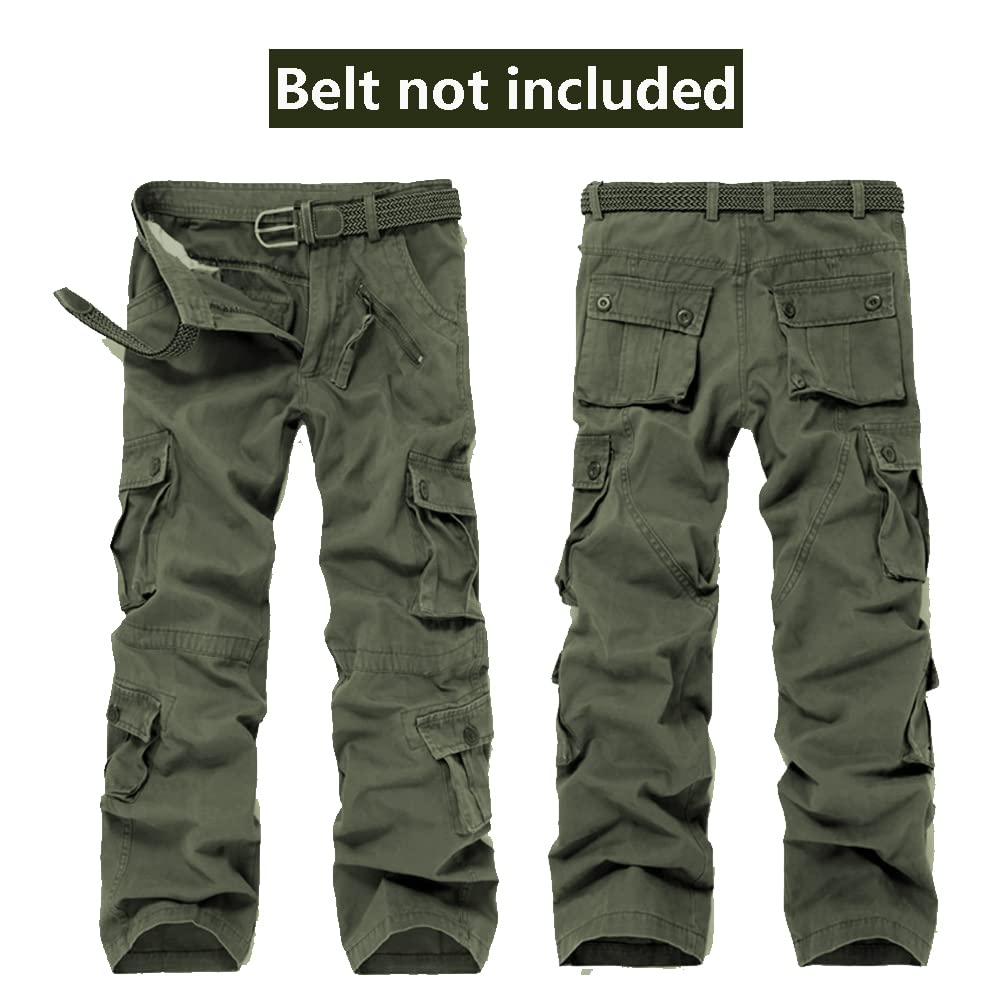Pantaloni Cargo Vintage Pantaloni da Lavoro per Uomo Pantaloni da Esterno in Cotone Pantaloni Tattici da Combattimento con Molte Tasche Pantaloni Ranger Uomo