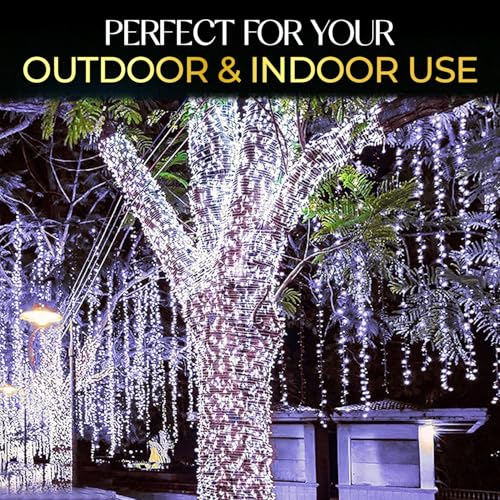 Image of Lexton 40 LED Power Pixel Serial String /Fairy Light | Plug Sourced | Suitable for Home & Outdoor Decoration, Diwali, Christmas, Ramadan, Wedding, Party, Festival (Pack of 2, White)